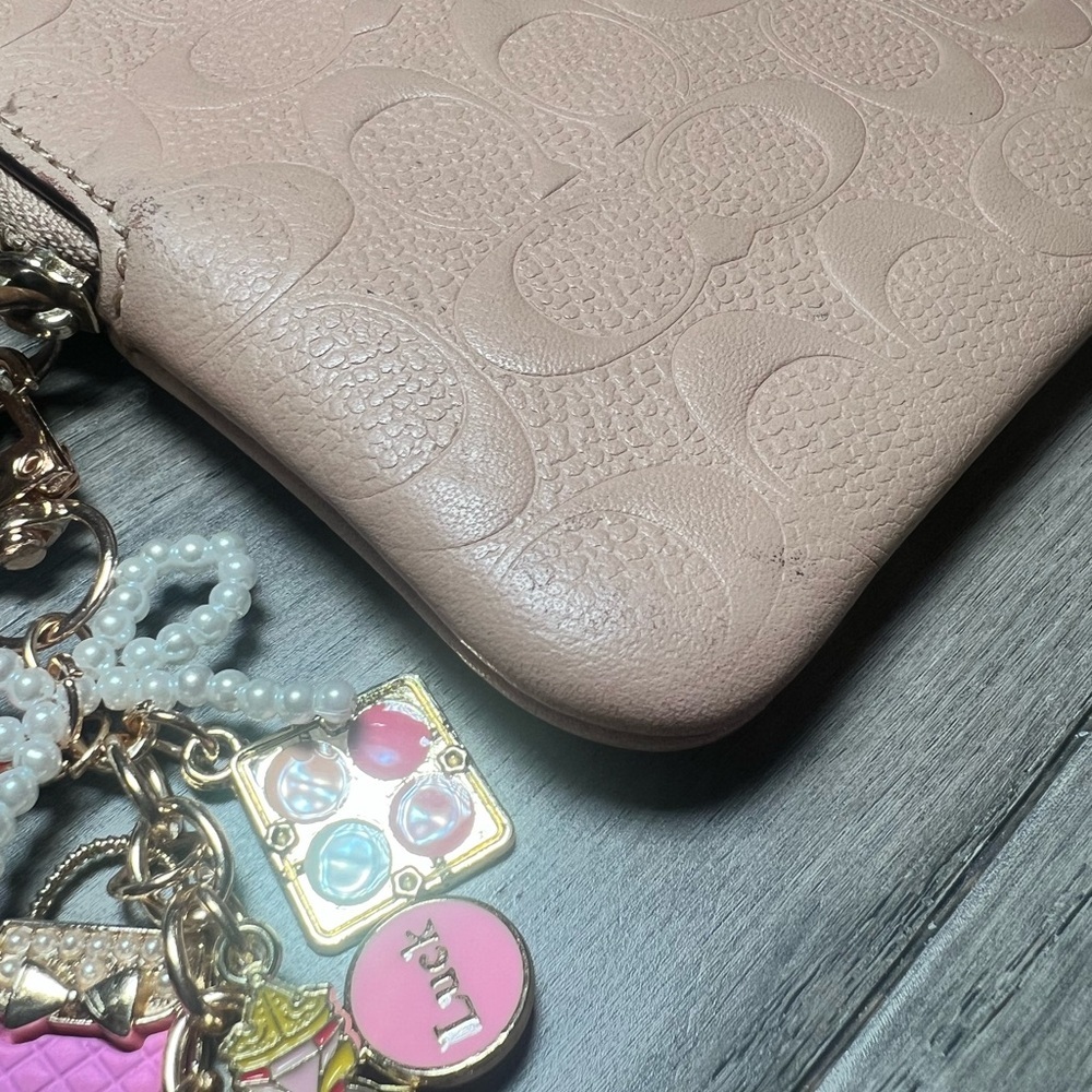 Coach Embossed Signature Wristlet - Picture 6 of 9
